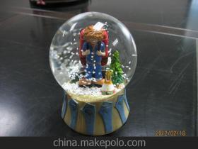 【玻璃水球 圣誕系列水球 水晶球 廣東禮品工廠 外貿產品】價格,廠家,圖片,塑料、樹脂工藝品,東莞鼎富塑膠制品-